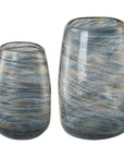 Aurora - Swirl Glass Vases (Set of 2)
