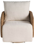 Enzo - Swivel Chair - Beige / Light Brown