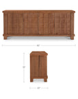 Enya - Sideboard - Red / Oak