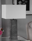 Sanderson - Metallic Table Lamp - Charcoal