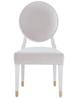 Love. Joy. Bliss.-Miranda Kerr Home - Love Joy Bliss Oval Side Chair (Set of 2) - White
