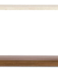Eleana - Marble Top Console Table - Medium Wood