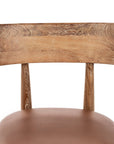 Alvaro - Leather Dining Chair (Set of 2) - Golden Wheat