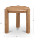 Jack - Side Table - Brushed Natural Oak