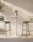Gage - Outdoor Bar Table - White
