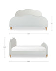 Jacqueline - King Panel Bed - Cream