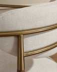 Moxie - Dining Arm Chair - Walnut / White