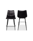Alibi - Counter Stool (Set of 2) - Matte Black