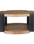 Loana - Industrial Coffee Table - Light Brown