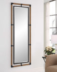 Melville - Iron & Rope Tall Mirror - Light Brown
