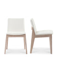Deco - Oak Dining Chair (Set of 2) - Cream White