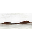 Red Rock - 72" x 36" Painting Art by Buddy Whitlock - Dark Brown / Pearl Silver