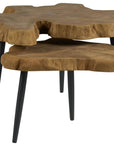 Oasis - Driftwood Nesting Tables - Light Brown