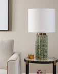 Hensley - Table Lamp - Ivory & Green