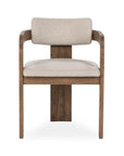 Labelle - Dining Armchair - Beige / Dark Brown