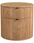Theo - Two Drawer Nightstand - Light Brown