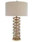Amarey - Metal Ring Table Lamp - Gold