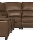 MS - Julian Six-Piece Power Reclining Sectional - Dark Brown