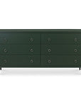Reagan - 6 Drawer Dresser - Deep Green