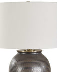 Hawkins - Ribbed Table Lamp - Bronze