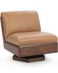 Myla - Swivel Accent Chair - Light Brown