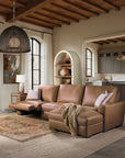 Vineyard Row - Round End Table - Light Brown