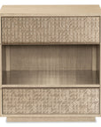 Geometry - Nightstand - Polished Limestone