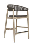 Dermott - Outdoor Counter Stool - Brown / Dark Gray