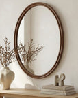 Alcott - Accent Oval Mirror - Walnut
