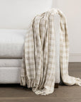 Sari - Throw 50 x 70 - Natural / Ivory