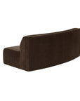 Naomi - Concave Sofa - Dark Brown