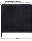Beswick - 2 Door Cabinet - Black