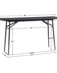 Kaduna - Slate Console Table - Black