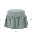 Heidi - Storage Ottoman - Light Blue