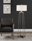 Adrian - Modern Floor Lamp - Pearl Silver