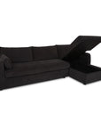 Burrow - Sleeper Sectional With Right Storage Chaise - Black