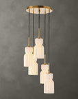 Vanier - 5 Light Cluster Pendant - Gold