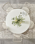 Serenity - Laguna Round Dining Table - Dark Gray / White