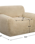 Abide - Sheepskin Accent Chair - Beige