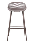 Piazza - Outdoor Barstool (Set of 2) - Gray
