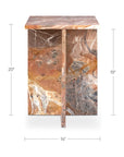 Blair - Accent Table Levante Marble - Orange