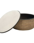 Island - Straw Storage Ottoman / Coffee Table