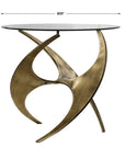 Graciano - Glass Side Table - Gold