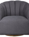 Cuthbert - Modern Swivel Chair - Dark Gray