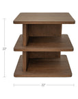 Casey - Side Table - Dark Brown