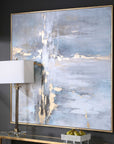 Road Less Traveled - Abstract Art - Blue