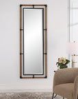 Melville - Iron & Rope Tall Mirror - Light Brown