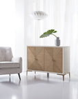 Melange - Lisette Hall Chest - Beige / Light Brown