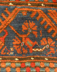 Antique Turkish Kula Rug Circa 1880. A piece of genuine woven carpet art sold by the Santa Barbara Design Center and Rugs and More.