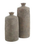 Terrene - Clay Vases (Set of 2) - Brown